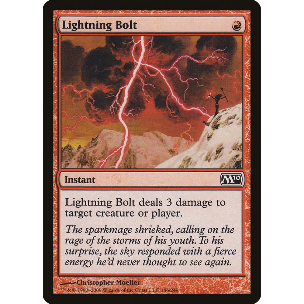 Lightning Bolt common 146 Magic the Gathering Magic 2010