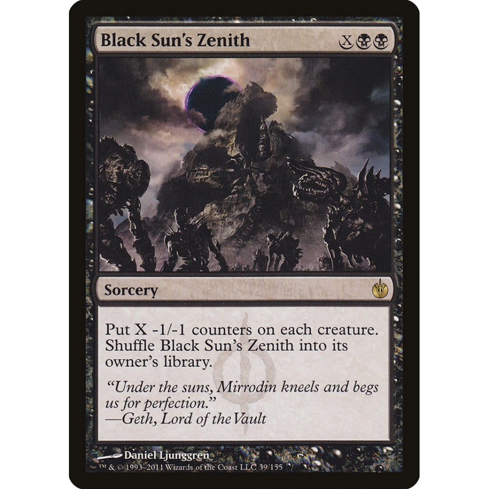 Black Sun's Zenith rare 39 Magic the Gathering Mirrodin Besieged