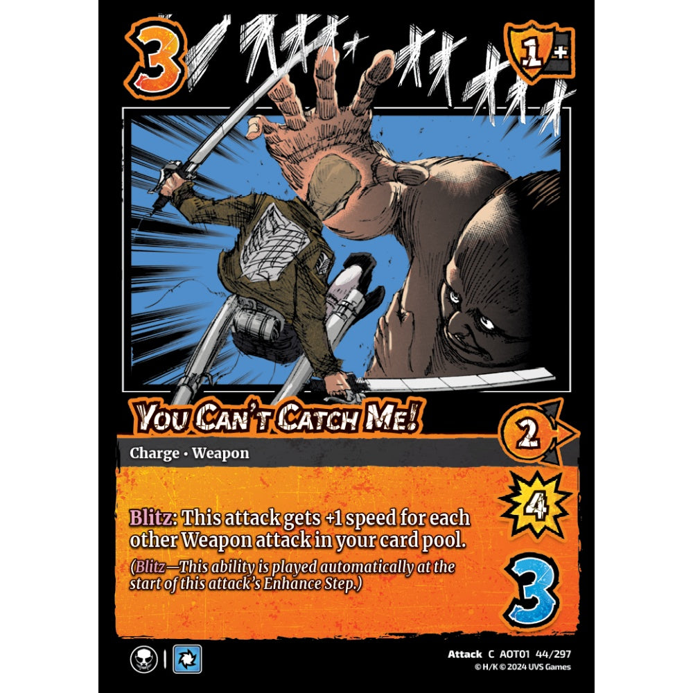 You Can't Catch Me!, 44/297, C, UniVersus, Attack on Titan: Battle for Humanity