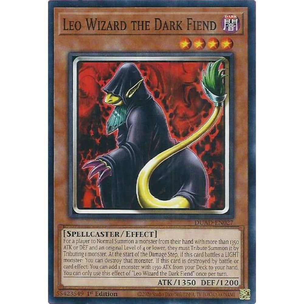 Leo Wizard the Dark Fiend DUAD-EN027 Common Yu-Gi-Oh Duelist's Advance