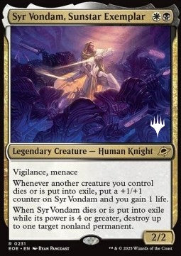 Syr Vondam, Sunstar Exemplar (V.2)