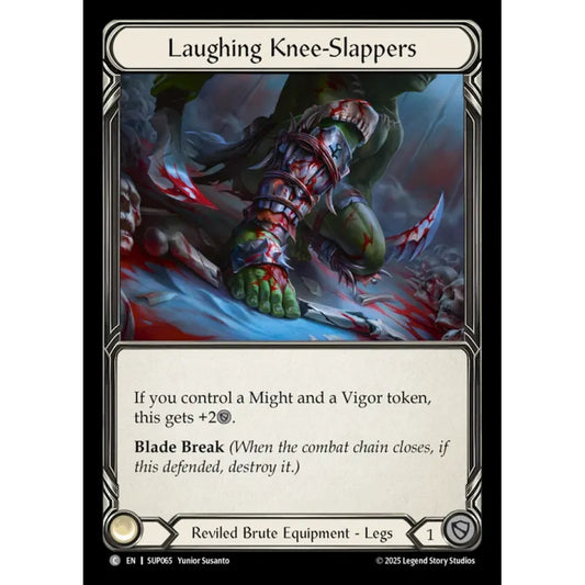 Laughing Knee-Slappers SUP065-CF Common Flesh & Blood Trading Card Game Super Slam in Cold Foil Art