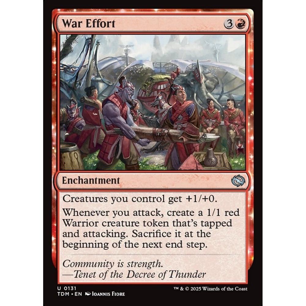 War Effort uncommon 131 Magic the Gathering Tarkir: Dragonstorm