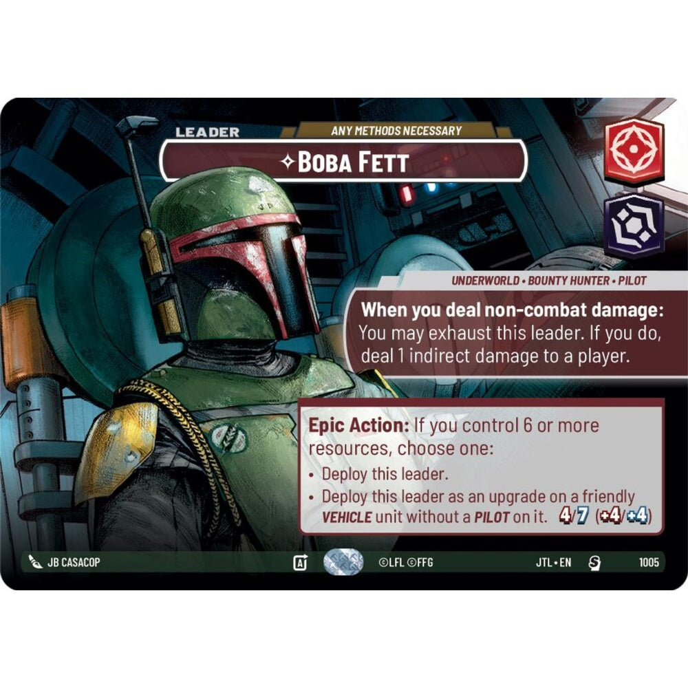 Boba Fett, S, JTL 1005) Showcase, Star Wars Unlimited
