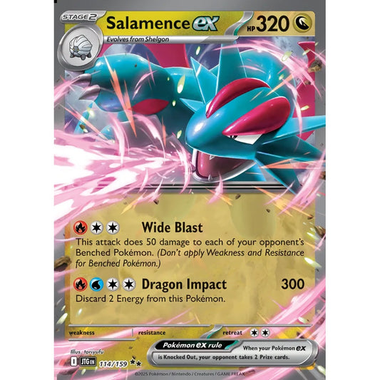 Salamence ex Double Rare 114/159 Pokemon Card Game Journey Together