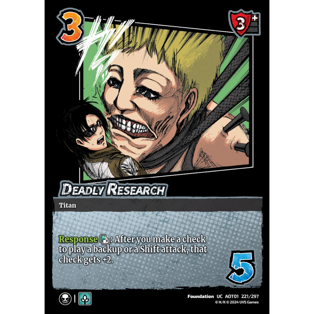 Deadly Research, 221/297, UC, UniVersus, Attack on Titan: Battle for Humanity