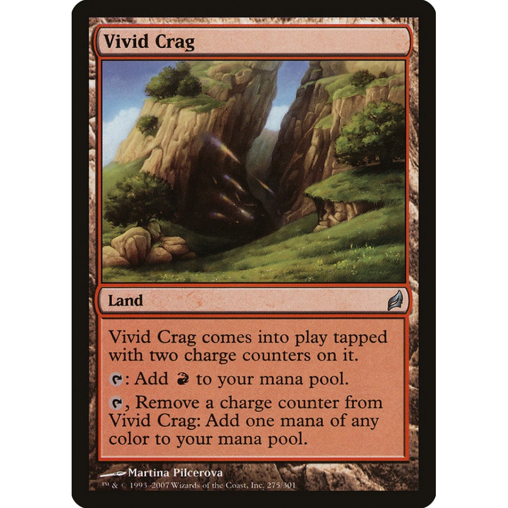 Vivid Crag uncommon 275 Magic the Gathering Lorwyn