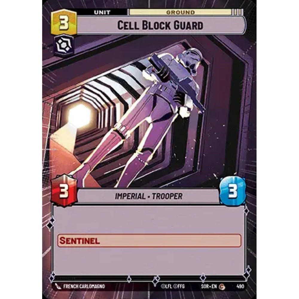 Cell Block Guard, 490, C, Star Wars Unlimited, Sparks Of Rebellion