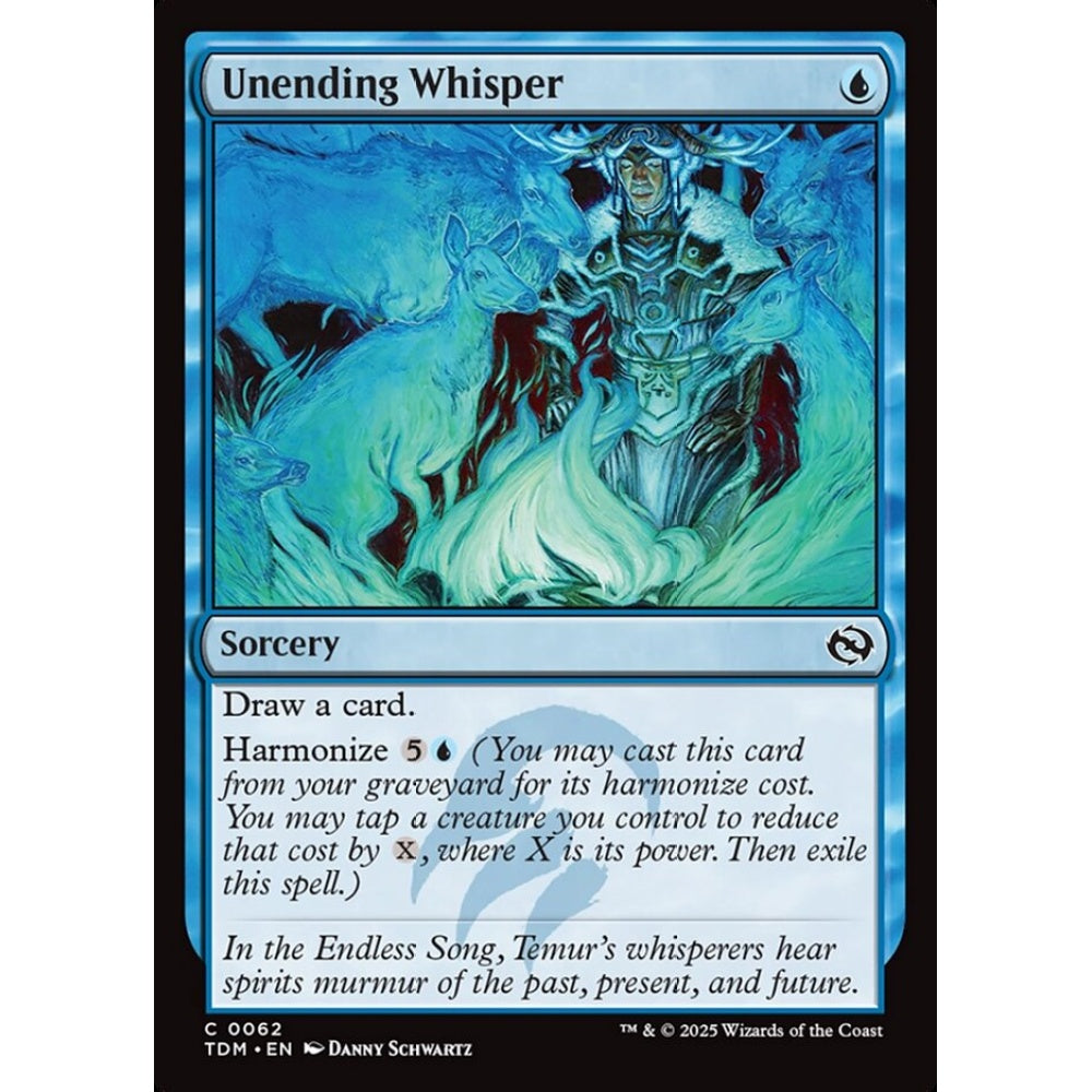 Unending Whisper common 62 Magic the Gathering Tarkir: Dragonstorm