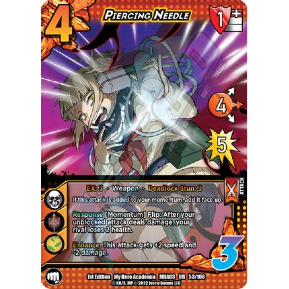 Piercing Needle, 53/108, UR, UniVersus, MHA03 Heroes Clash