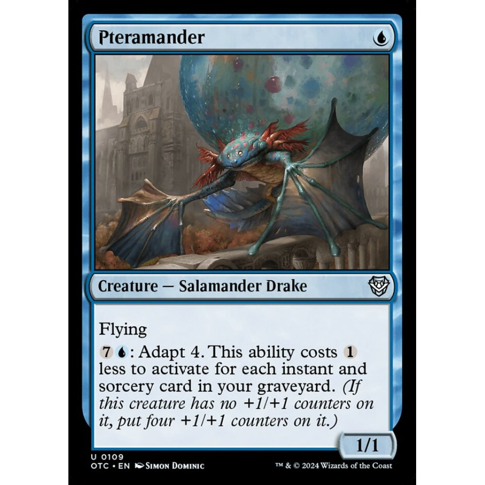 Pteramander, 109, uncommon, Magic: The Gathering, Outlaws of Thunder Junction
