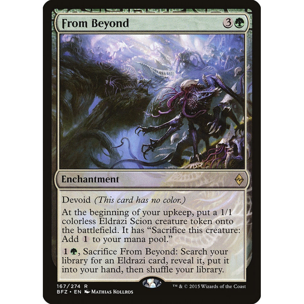 From Beyond rare 167 Magic the Gathering Battle for Zendikar