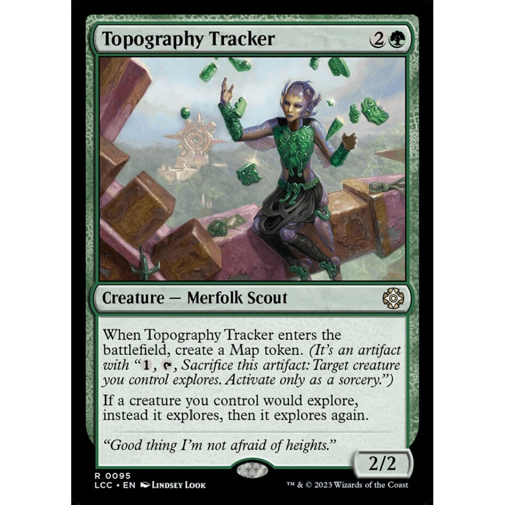 Topography Tracker, rare, 95, Magic the Gathering, The Lost Caverns of Ixalan Commander