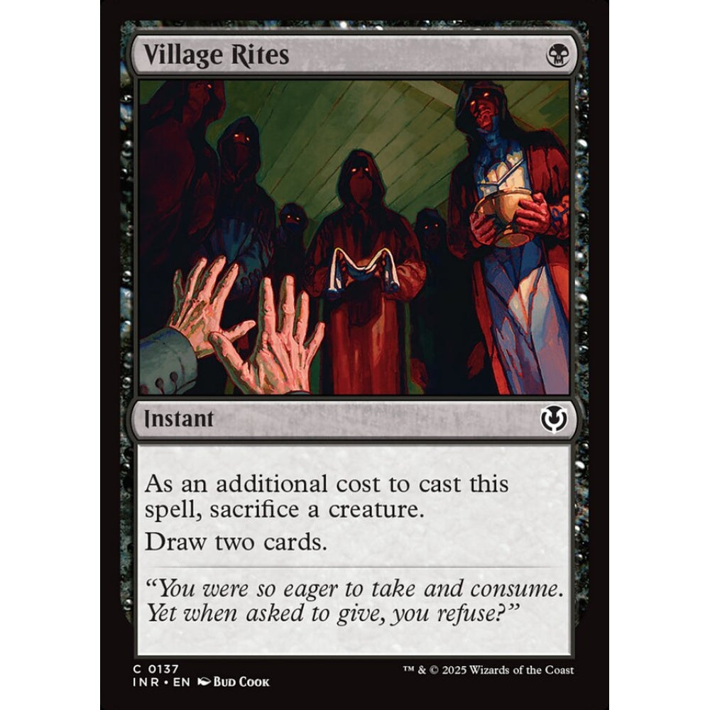 Village Rites, 137, common, Magic: The Gathering, Innistrad Remastered