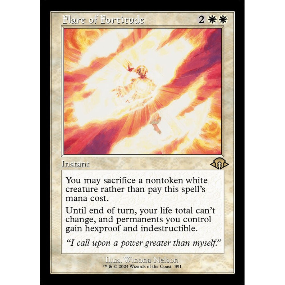 Flare of Fortitude, 391, rare, Magic: The Gathering, Modern Horizons 3
