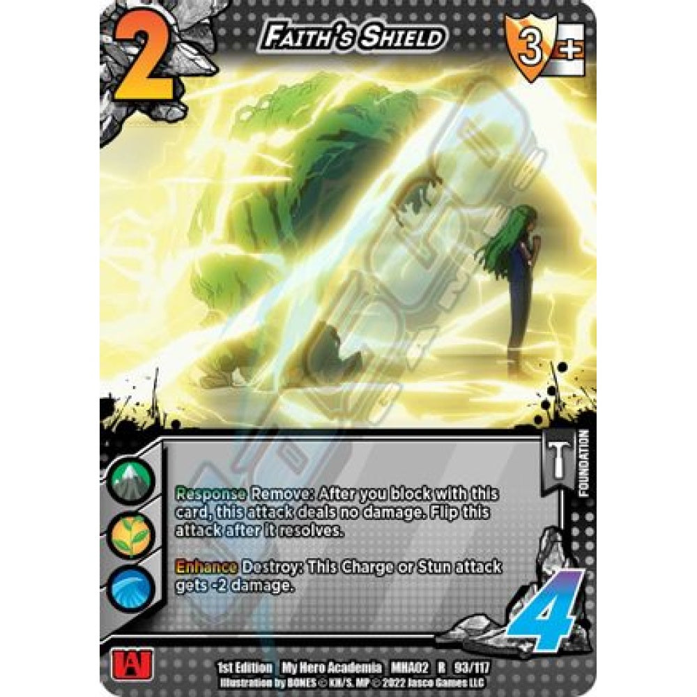 Faith's Shield, 93/117, R, UniVersus, MHA02 Crimson Rampage