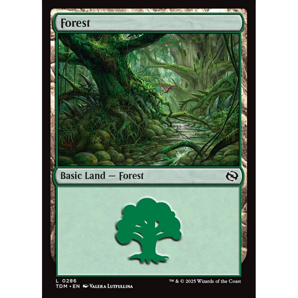 Forest common 286 Magic the Gathering Tarkir: Dragonstorm