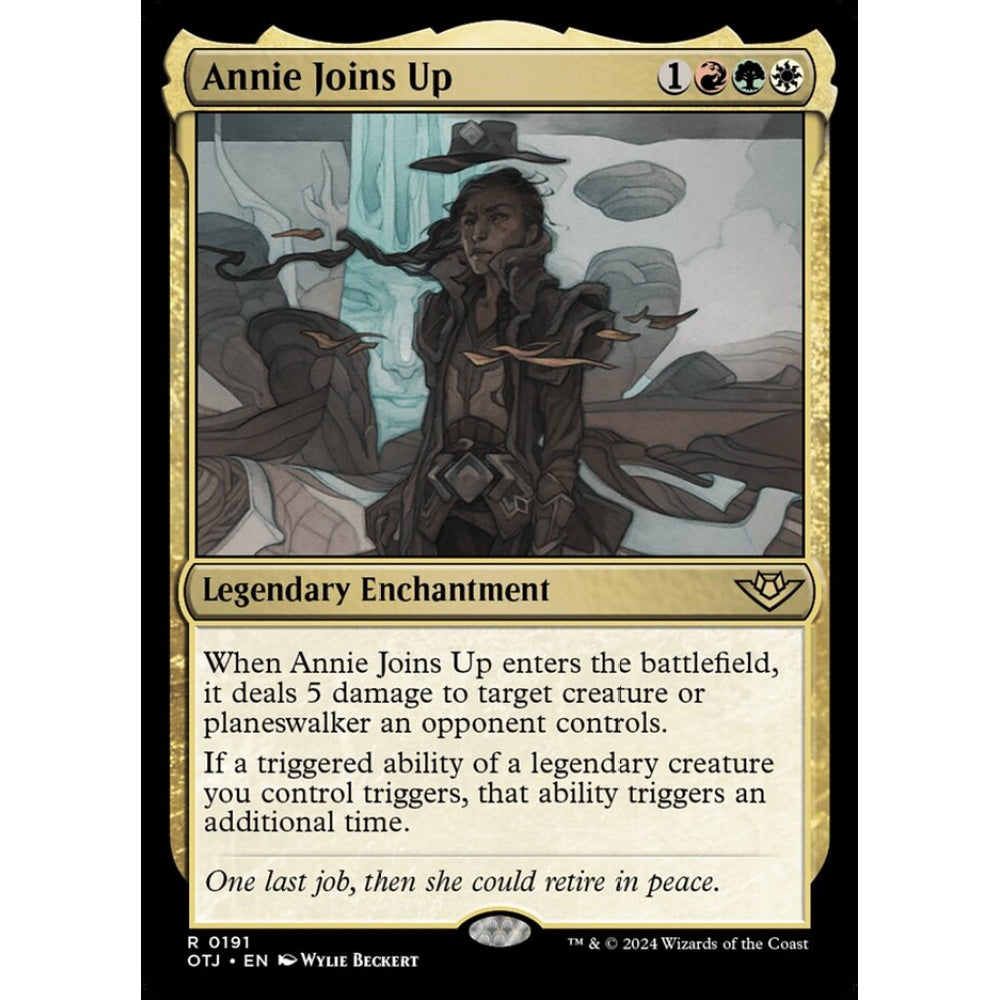 Annie Joins Up, 191, rare, Magic: The Gathering, Outlaws of Thunder Junction