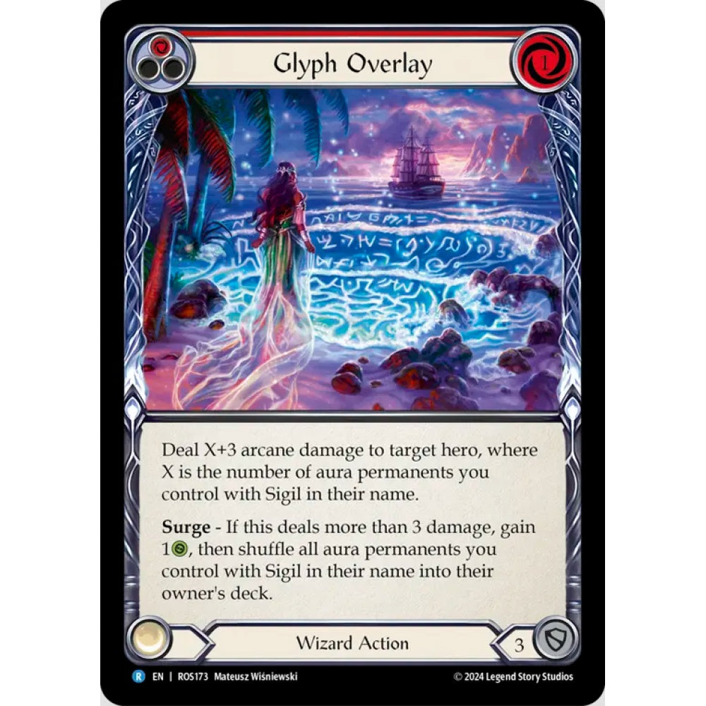 Glyph Overlay, Red), Rare, Flesh and Blood, Rosetta