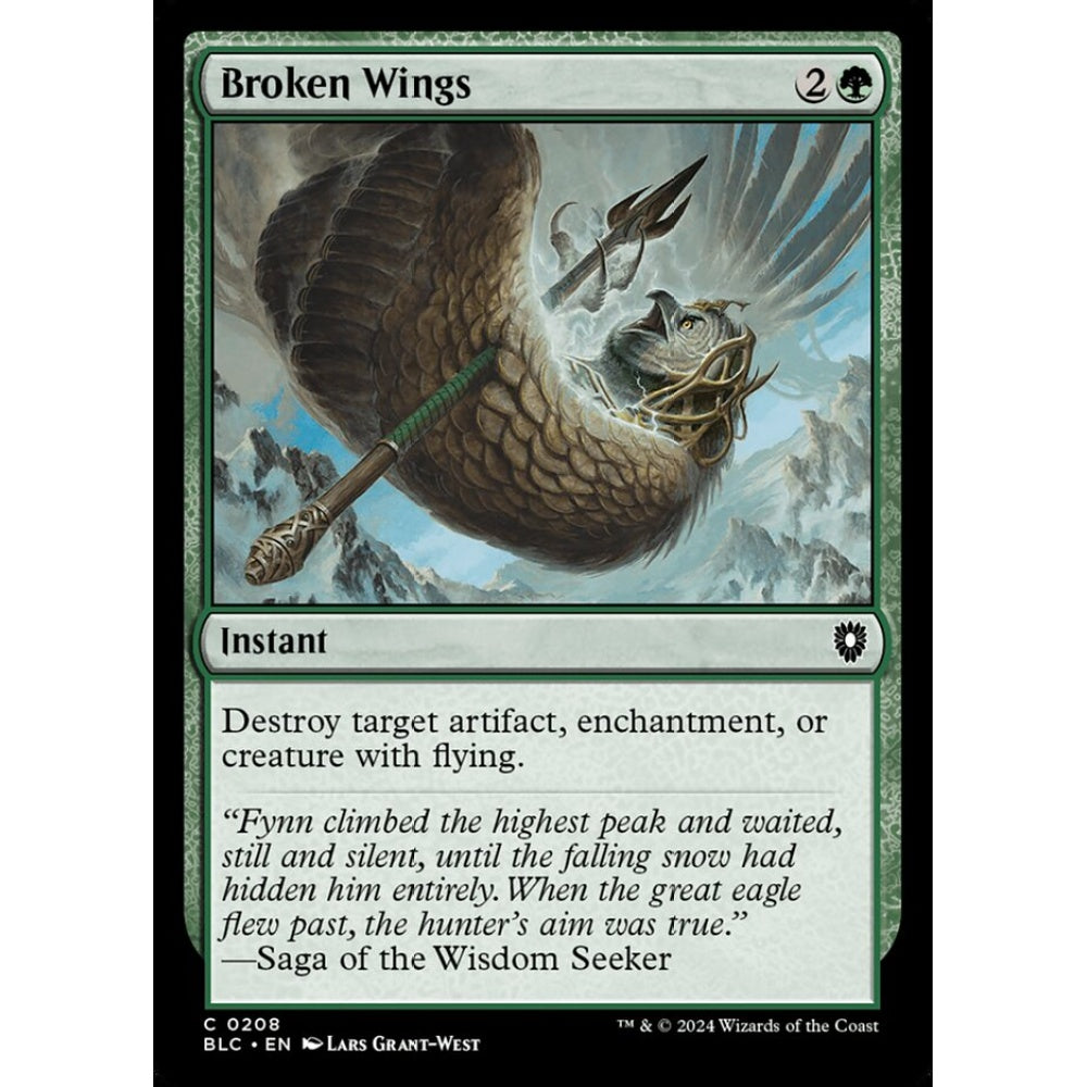 Broken Wings, 208, common, Magic: The Gathering, Bloomburrow