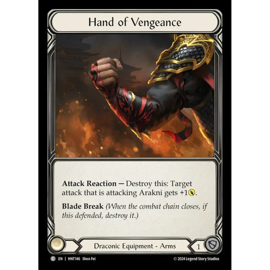Hand of Vengeance HNT146-CF Common Flesh & Blood Trading Card Game The Hunted in Cold Foil Art
