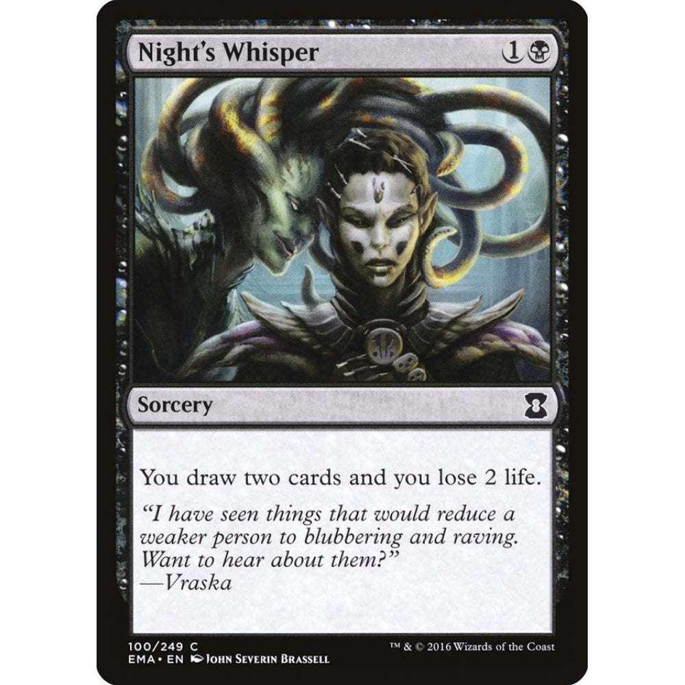 Night's Whisper common 100 Magic the Gathering Eternal Masters