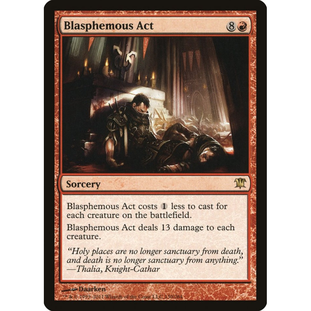 Blasphemous Act rare 130 Magic the Gathering Innistrad