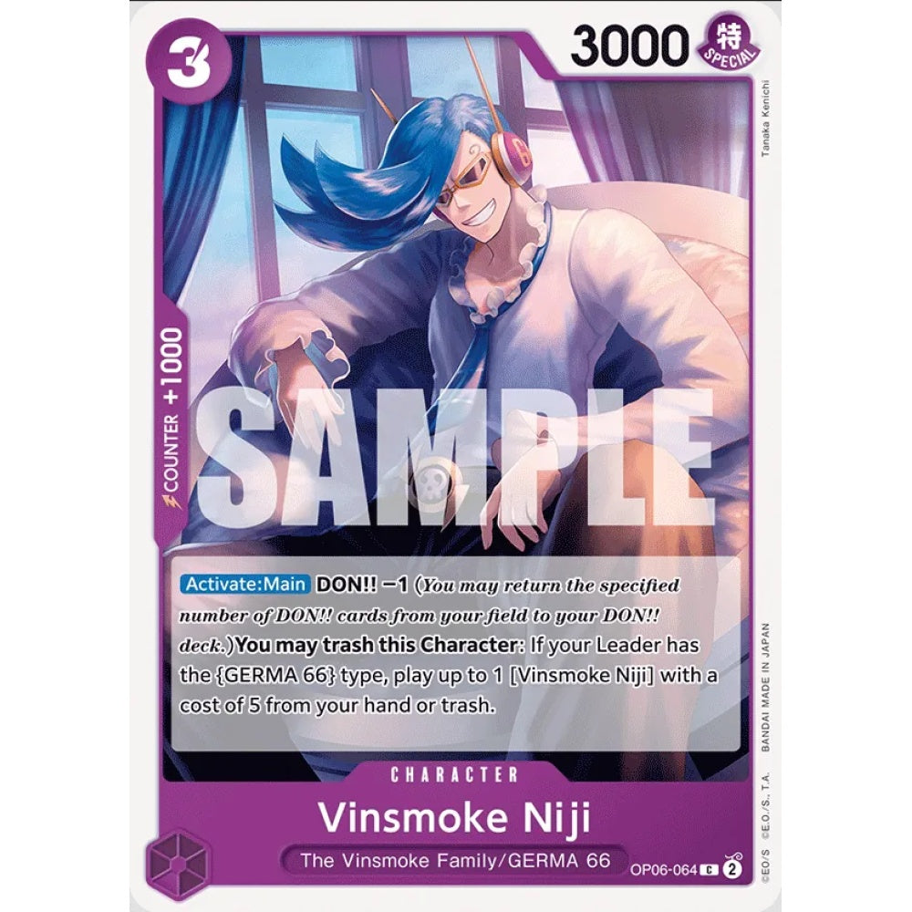 Vinsmoke Niji, OP06-064, Common, One Piece, Wings of the Captain