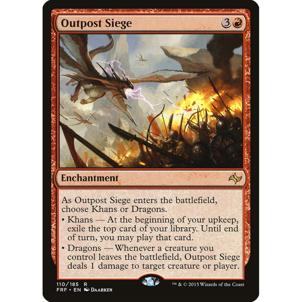 Outpost Siege rare 110 Magic the Gathering Fate Reforged