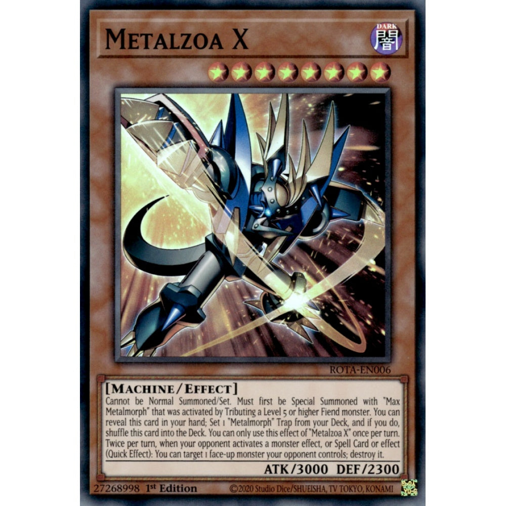 Metalzoa X ROTA-EN006 Super Super Rare Yu-Gi-Oh Rage of the Abyss in Art