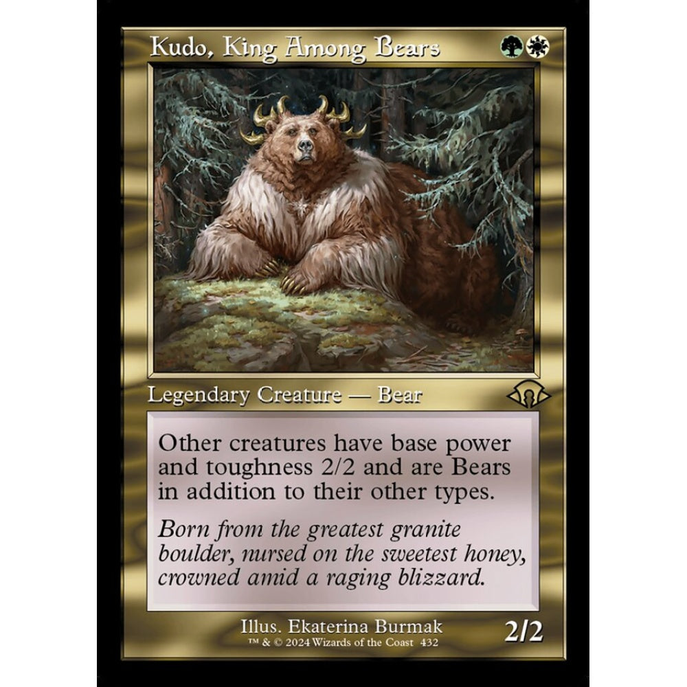 Kudo, King Among Bears, 432, rare, Magic: The Gathering, Modern Horizons 3