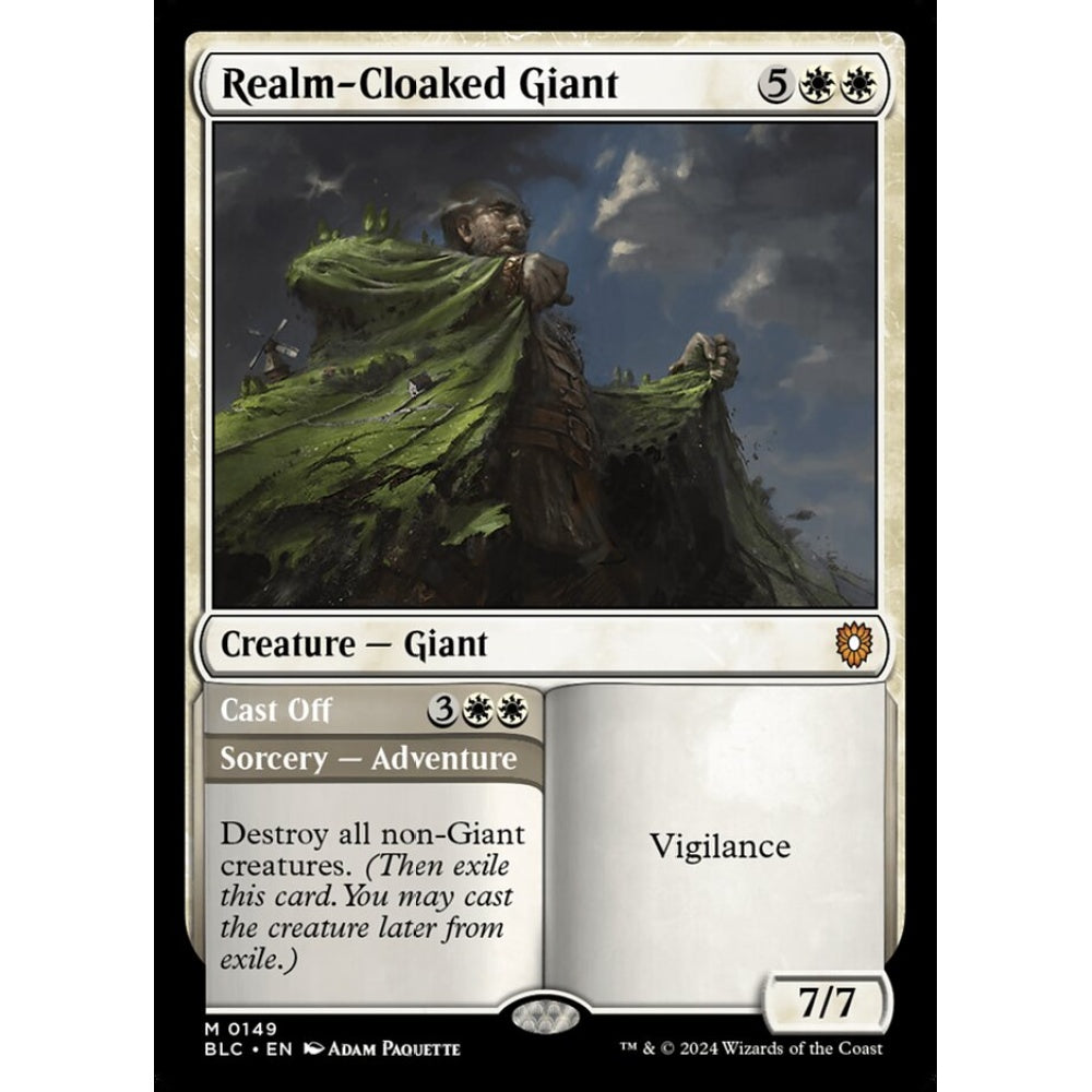 Realm-Cloaked Giant // Cast Off, 149, mythic, Magic: The Gathering, Bloomburrow