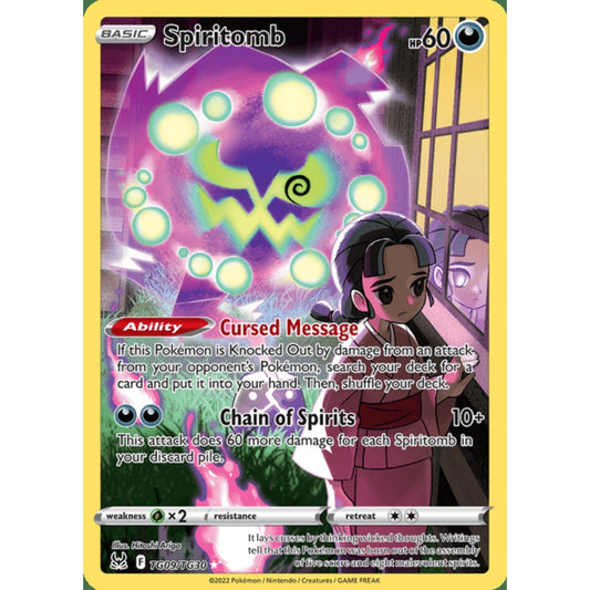 Spiritomb Illustration Rare TG9/TG30 Pokemon Card Game Lost Origins