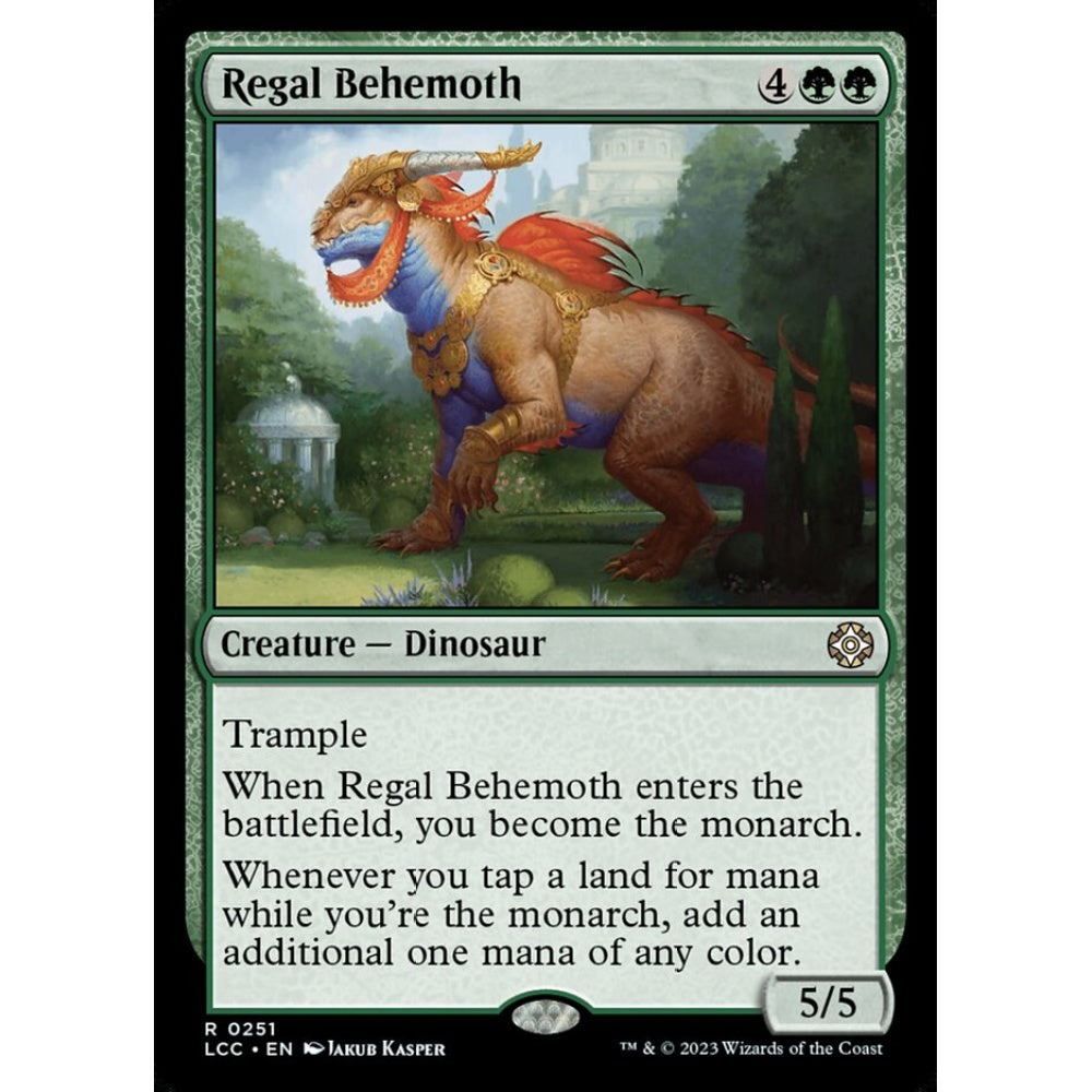 Regal Behemoth, rare, 251, Magic the Gathering, The Lost Caverns of Ixalan Commander