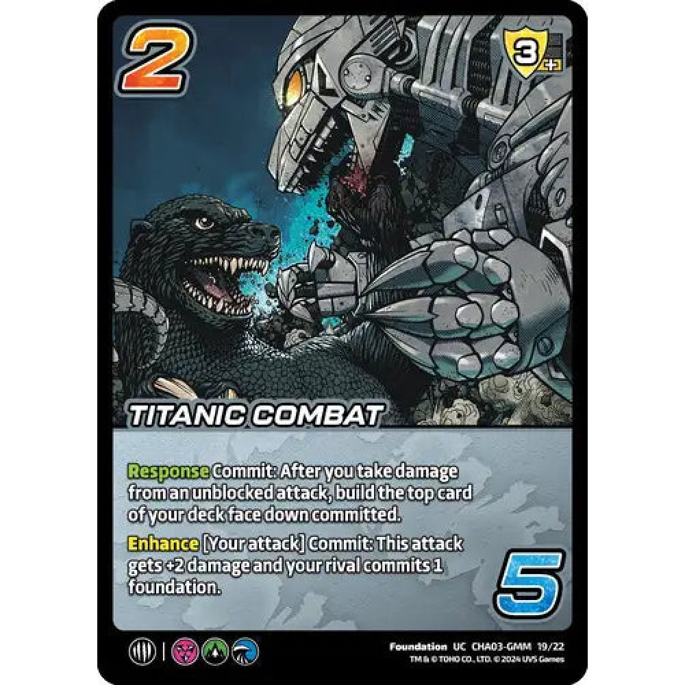 Titanic Combat, 19/22, UC, UniVersus, Challengers Godzilla & Mothra, King Ghidorah & Rodan