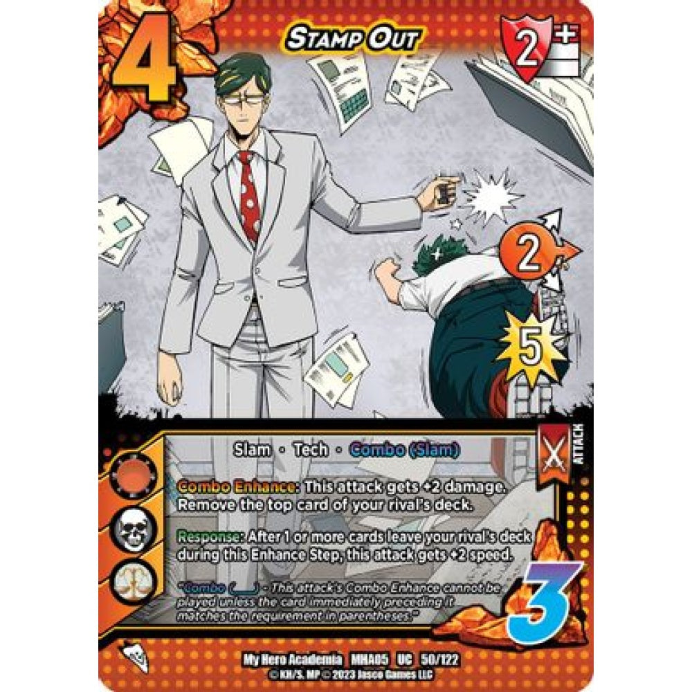 Stamp Out, 50/122, UC, UniVersus, MHA05 Undaunted Raid
