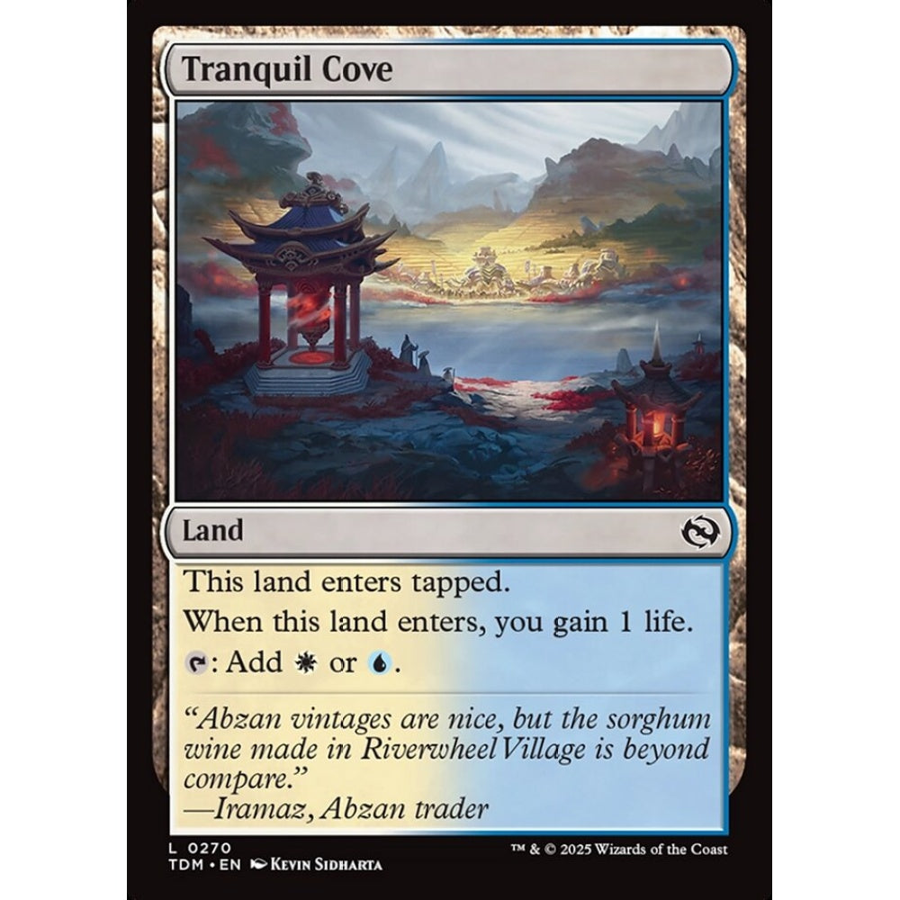Tranquil Cove common 270 Magic the Gathering Tarkir: Dragonstorm