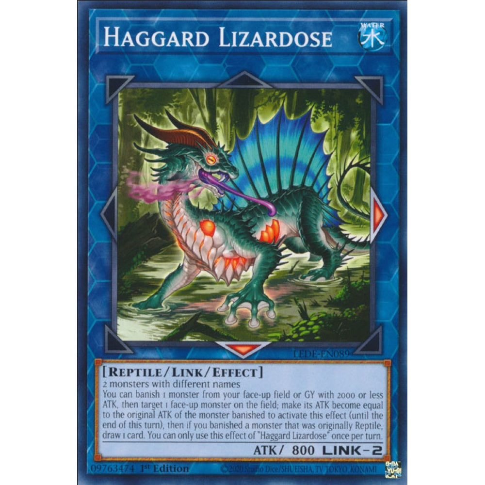 Haggard Lizardose, LEDE-EN089, Common, Yu-Gi-Oh!, Legacy of Destruction