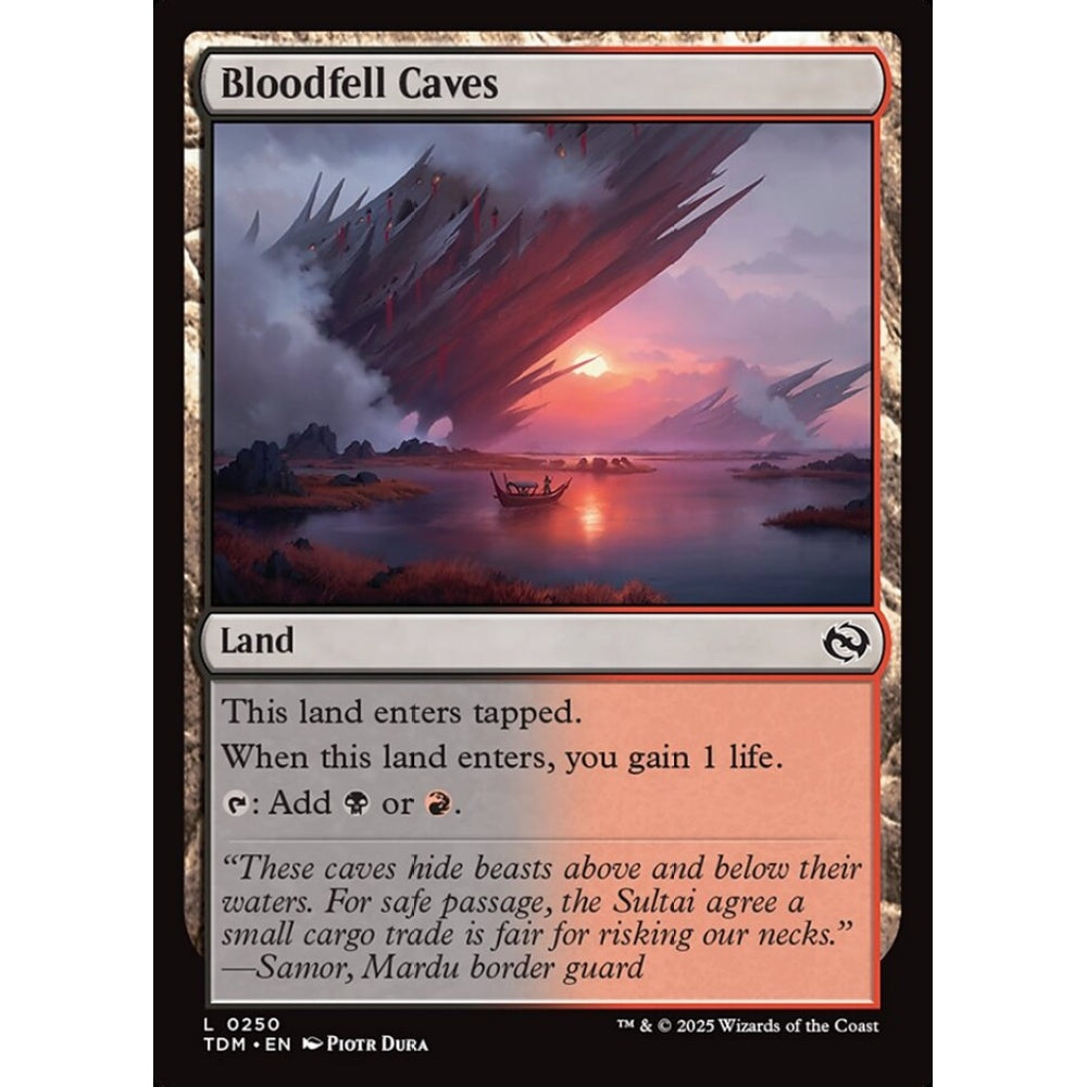 Bloodfell Caves common 250 Magic the Gathering Tarkir: Dragonstorm