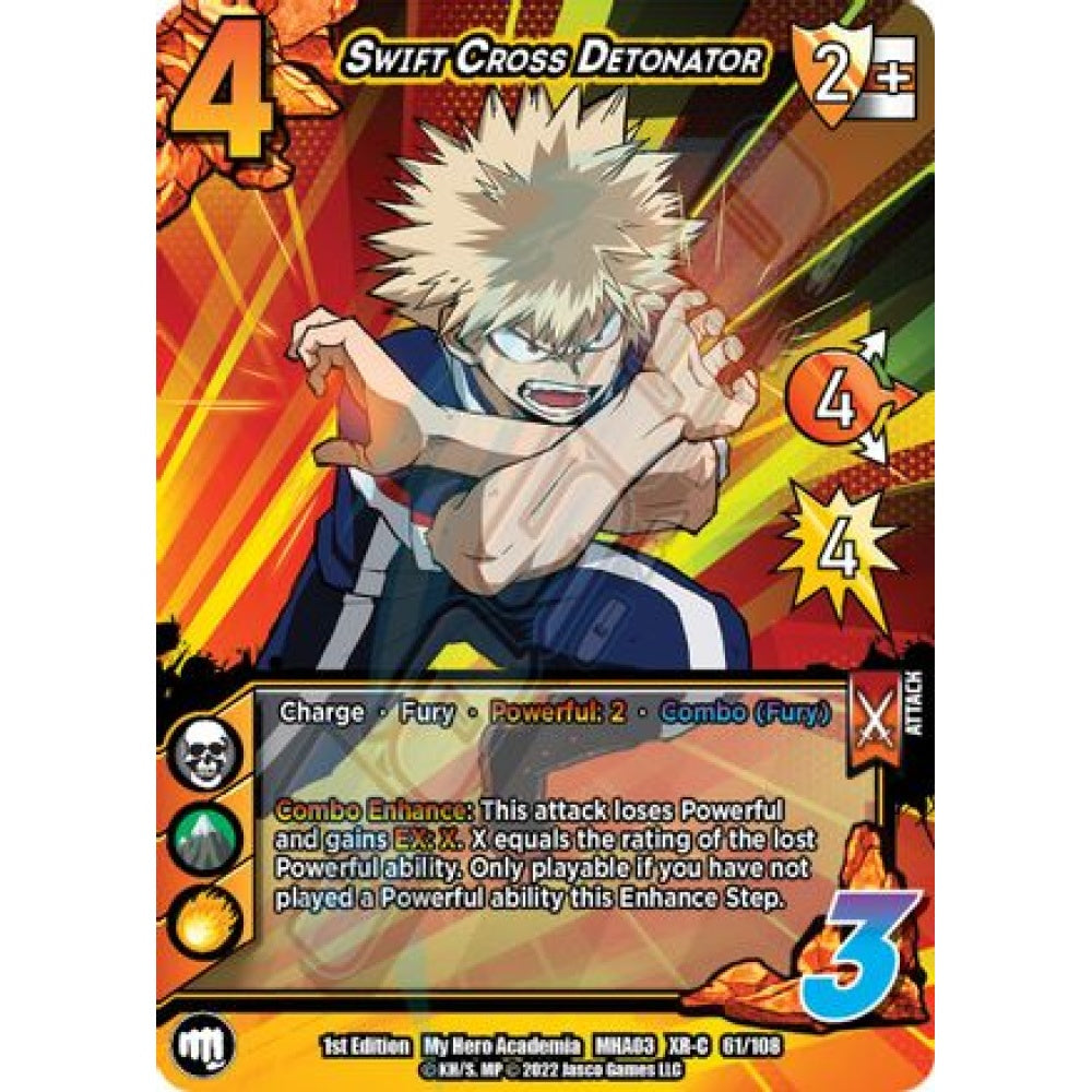 Swift Cross Detonator, 61/108, XR-C, UniVersus, MHA03 Heroes Clash
