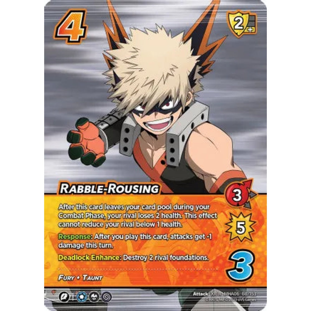 Rabble-Rousing, 68/153, XR-R, UniVersus, MHA06 Jet Burn