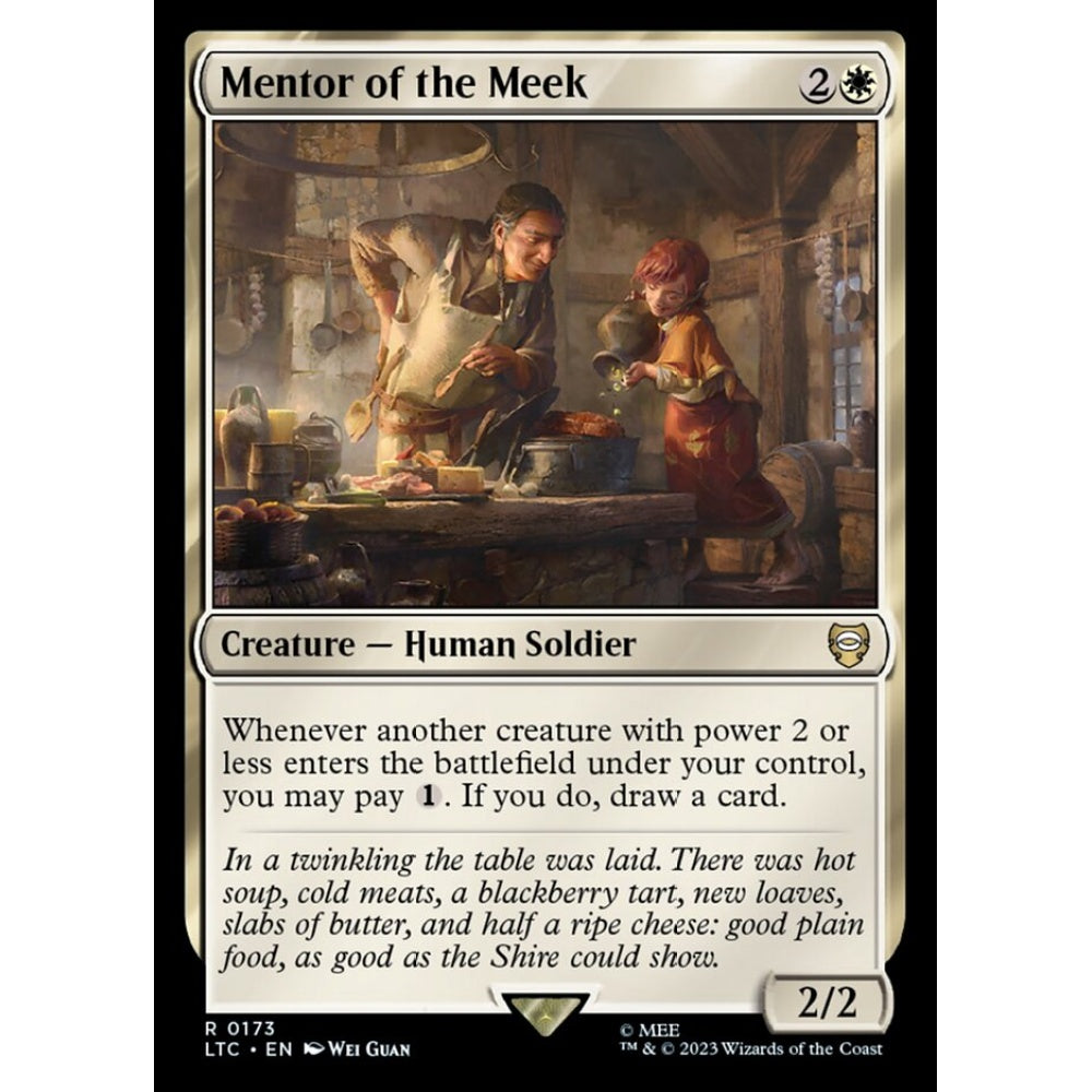 Mentor of the Meek, rare, 173, Magic the Gathering, Tales of Middle-earth Commander