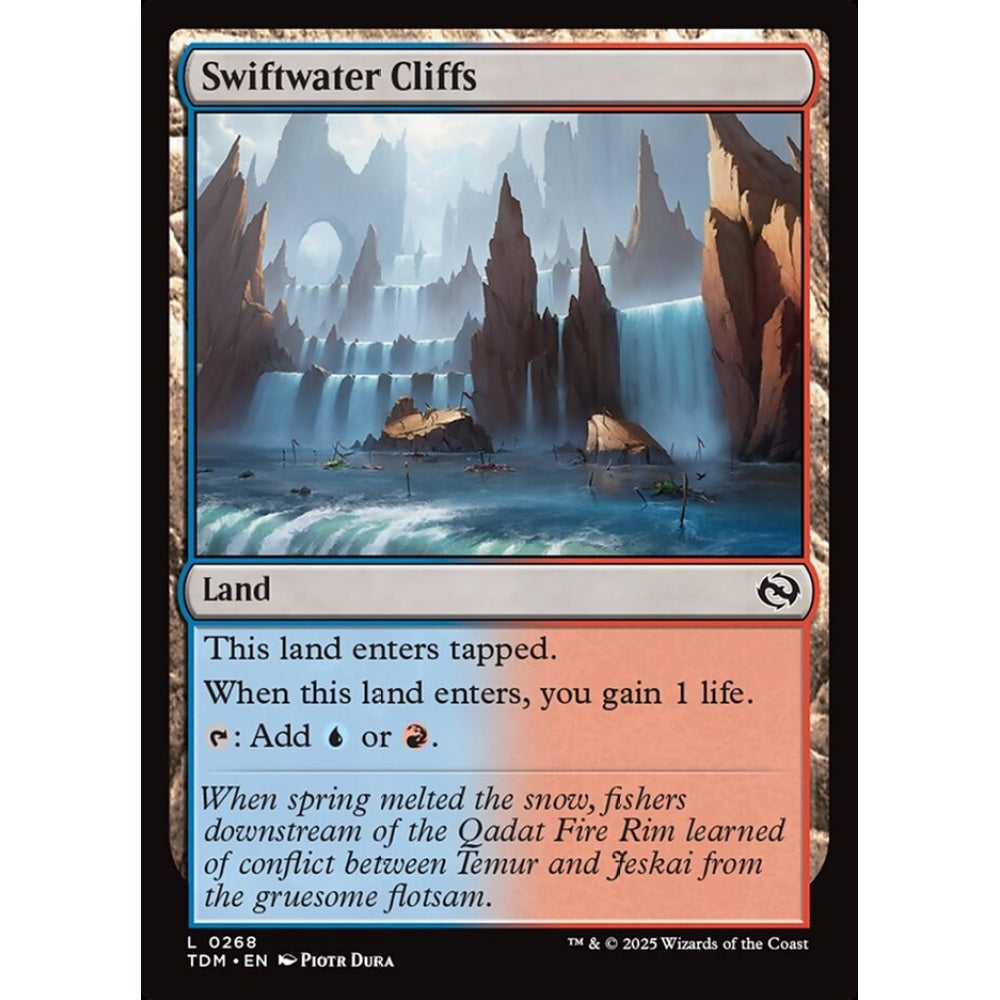 Swiftwater Cliffs common 268 Magic the Gathering Tarkir: Dragonstorm