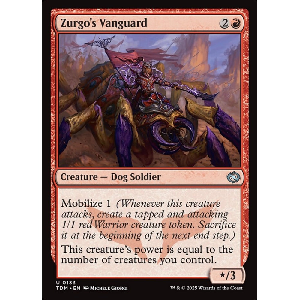 Zurgo's Vanguard uncommon 133 Magic the Gathering Tarkir: Dragonstorm