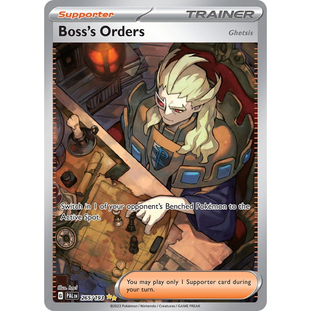 Boss's Orders Special Illustration Rare 265/193 Pokemon Card Game Paldea Evolved