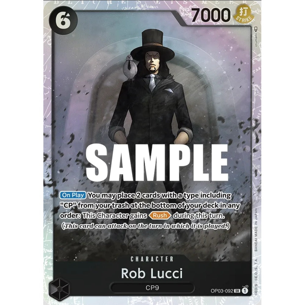 Rob Lucci, OP03-092, Super Rare, One Piece, Pillars of Strength