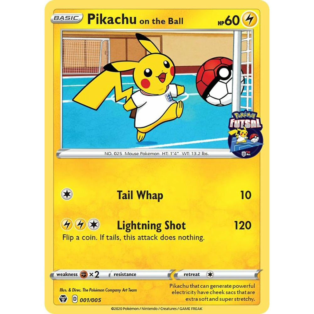 Pikachu on the Ball Fixed 001/005 Pokemon Card Game Pokémon Futsal