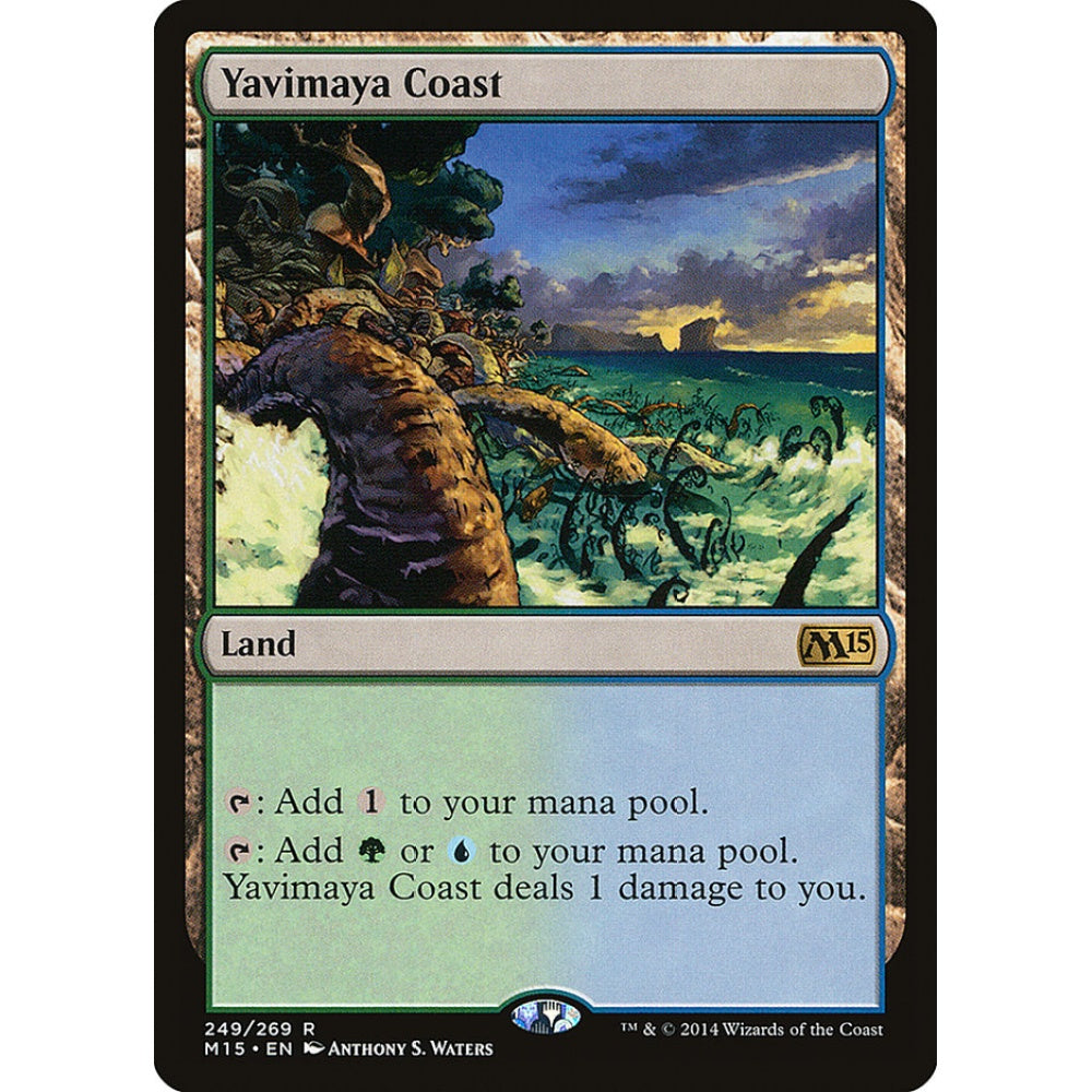 Yavimaya Coast rare 249 Magic the Gathering Magic 2015