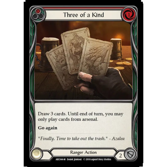 Three of a Kind ARC044 Majestic Flesh & Blood Trading Card Game Arcane Rising in Regular Art