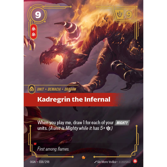 Kadregrin the Infernal OGN-038/298 Riftbound Card Game Origins Epic